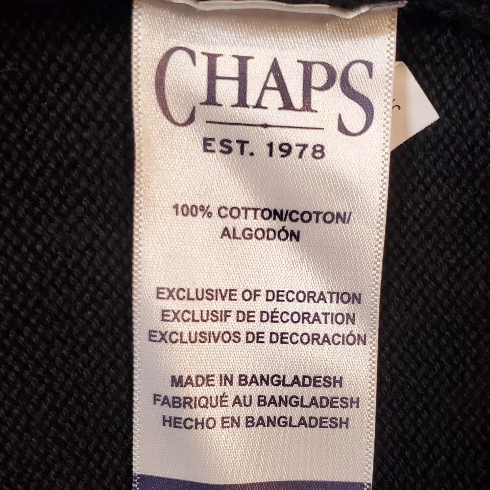 Men's Chaps American Flag Quarter Zip Patriotic Sweater Size Large - Picture 9 of 9